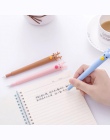 Kolorowe Deer kształt powłoki długopis żelowy DIY artykuły biurowe i szkolne Smooth pisanie czarny i niebieski atrament 0.5mm pe