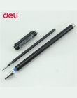 Deli śliczne 0.5mm metalowa długopis żelowy pióro do szkoły pisanie dostaw jakości czarny niebieski czerwony wkład kawaii biurow