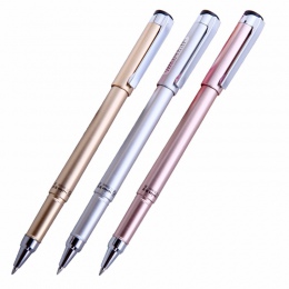1 PC wysokiej jakości jednolity kolor czarny atrament Unisex długopis 0.5mm igły długopis biuro nauka pisanie długopis szkolne d