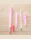 1 sztuka Lytwtw's Kawaii śliczne silikonowe Cartoon słodkie różowa pantera szkolne materiały biurowe papiernicze 0.5mm długopis 