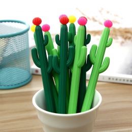 1 sztuka Lytwtw's koreański biurowe śliczne Kawaii kaktus długopis żelowy żel biuro szkolne uchwyt powieść kreatywny prezent