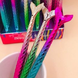 1 PC kreatywny kolorowe długopisy żelowe śliczne Mermaid długopisy Kawaii neutralne długopisy dla dzieci prezenty dla dzieci szk