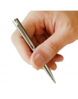 1 sztuk Mini metalowa trwała długopis obrotowy kieszonkowy długopis przenośny długopis mały olej długopis wykwintne pisania narz