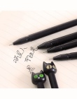 (1 sztuk/sprzedaż) 0.7mm śliczne Kawaii czarna głowa kot Ball długopisy długopis do pisania biurowe szkolne materiały biurowe