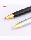 Luksusowe wysokiej jakości Baoer 388 czarny ze stali nierdzewnej biznes biuro szkolne długopis złoty klip nowy