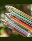 1 sztuk/partia 6 w 1 kolorowe długopisy nowość długopis wielokolorowy wielofunkcyjny papiernicze artykuły szkolne