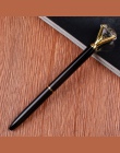 2018 metalowa obudowa długopis Carat pierścionek z brylantem kryształowy długopis pani ślub biuro szkolne prezent kulkowe długop