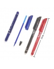 1 sztuk kasowalna długopis 0.5mm niebieski/czarny atrament długopis biuro szkolne artykuły biurowe narzędzie egzamin zapasowy, U