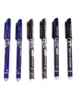 1 sztuk kasowalna długopis 0.5mm niebieski/czarny atrament długopis biuro szkolne artykuły biurowe narzędzie egzamin zapasowy, U