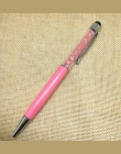 1 sztuk kreatywny kryształ Pen diament długopisy biurowe długopis rysik pióro dotykowe 11 kolory tłustej czarny wkład 0.7mm