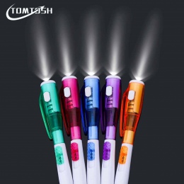 TOMTOSH/1 sztuk/śliczne kreatywne artykuły papiernicze nowa latarka led wielofunkcyjny długopis