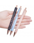 1 sztuk długopis Boutique 1.0mm brokatowe cekiny kryształ pióro trzy kolory opcjonalnie szkolne materiały papiernicze długopis b