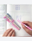 3 sztuk/zestaw kropki serce wymazywalnej długopis niebieski/czarny atrament długopis Pen 0.38mm do szkoły biuro pisanie dostaw d