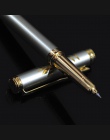 VITNAT marki luksusowe 0.5mm złota ze stali nierdzewnej kulkowy długopis metalowy biuro szkolne czarny atrament