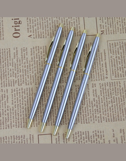 1 sztuk/partia metalowe ze stali nierdzewnej długopis długopisy reklama biznesowa długopis