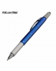 1 sztuk nowy nabytek narzędzie długopis śrubokręt linijka poziomica na górze i na skalę wielofunkcyjny 6 w 1 metalowy długopis