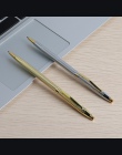 GENKKY długopis metalowy materiał uchwyt pręt piłka długopisy szkolne biurowe obrotowe styl punkt pisania 0.7mm atrament czarny 