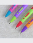 4 sztuk/zestaw-plastikowy długopis-czerwony, czarny, niebieski, przezroczysty długopis-0.7mm