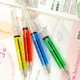 12 sztuk strzykawki długopis długopisy kulkowe 0.7mm podpis biurowe długopis caneta escolar nowość prezent biuro szkolne A6219