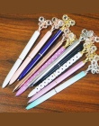 1 sztuk kryształ motyl długopis 0.7mm bullet tip długopis metalowy artykuły piśmiennicze dla uczniów pisanie piórem czarny wkład