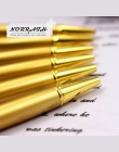 NORRATH Piśmienne Metalowe Złota Folia Iuxury Długopis Długopis Złoty Długopis Szkolne materiały Biurowe Akcesoria Tłustej Refil
