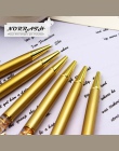 NORRATH Piśmienne Metalowe Złota Folia Iuxury Długopis Długopis Złoty Długopis Szkolne materiały Biurowe Akcesoria Tłustej Refil