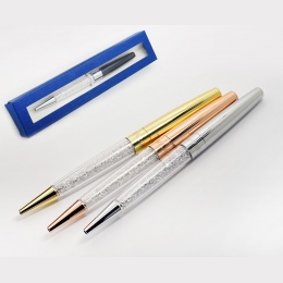 Nowa pani uczeń piękny kryształowy długopis z cristales elementy pudełka do sprzedaży detalicznej przypadku długopis