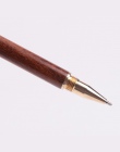 W stylu vintage korpus z drewna długopis Długopisy kulowy z mosiądzu pióro kulkowe metalowa nakrętka papiernicze artykuły szkoln