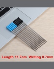 6 sztuk/partia Genkky długopis wkłady długopisowe długość 11.7 cm punkt pisania 0.7mm atrament czarny niebieski piłka długopisy 