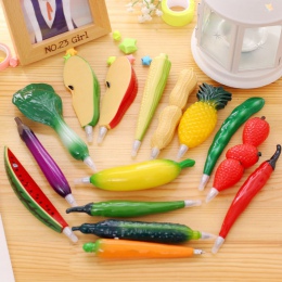 Śliczne kreatywne owoce z tworzywa sztucznego długopis z magnes Kawaii warzyw Długopisy dla dzieci Student nowość prezent szkoła