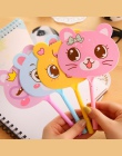 Student śliczne Kawaii wentylator z tworzywa sztucznego długopis Cartoon zwierząt Długopisy dla dzieci nowością prezent koreańsk