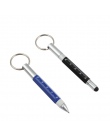 GENKKY 1 sztuk/partia nowy wielofunkcyjny długopis Mini kieszonkowy kulkowy długopis metalowy obrotowy mały przenośny długopis n
