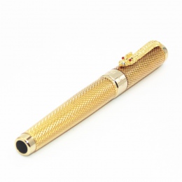 JINHAO luksusowe smok jasne złote kwadraty linii za baryłkę pióra kulkowe Medium stalówka nowy