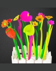 6 sztuk/1 partia moda Hot kreatywny piśmienne Bloom słodkie szczęście Flora kwiaty konstrukcja pióra długopis biurowe