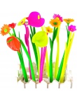6 sztuk/1 partia moda Hot kreatywny piśmienne Bloom słodkie szczęście Flora kwiaty konstrukcja pióra długopis biurowe