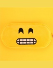 Kawaii Cartoon piórnik Totoro pluszowe uśmiech twarz emotikon śliczne piórnik szkoła Minecraft etui trousse scolaire stylo пенал