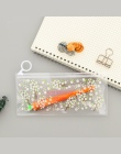 Tajemnicze małe kwiaty zwierzęta pcv wodoodporny ołówek przypadkach magazyn materiałów piśmienniczych biuro szkolne torby ołówko