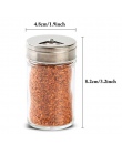 1 PC szkło kuchnia pieprz Spice Shaker soli puszka na przyprawy Cruet przyprawa butelka kawy cukru uszczelnienie słoik przyprawy