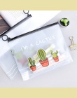 Śliczne kaktus etui na długopis piórnik do artykułów piśmienniczych do przechowywania torba na zamek błyskawiczny Student prezen