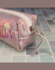 Holograficzny laserowy piórnik jednorożec uchwyty dla dziewczyna Student wysokiej jakości PU Flamingo piórnik torba szkolne mate