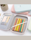 Koreański Kawaii piórnik szkoła torba do przechowywania Macaron kolor wielofunkcyjna torba ołówkowa o dużej pojemności sprawach 