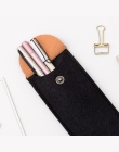 Czarny szary filc Mini przyciski pojemność ołówek torba magazyn materiałów piśmienniczych organizator ołówek przypadku szkoły do