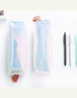 Kawaii przezroczysty brokat piórnik do artykułów piśmienniczych torby kreatywny moda ołówek Pvc torba piórnik szkolny dostawy St
