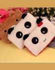 Niedźwiedź piórnik dla dziewczynek Kawaii pluszowe panda długopis torba papiernicze etui dla dzieci prezent szkolne materiały bi