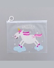 1 pc śliczne unicorn różowa pantera zamek na zamek błyskawiczny pvc torba na długopis torba na dokumenty dziewczęcy piórnik szko
