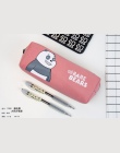, „Między nami, misiami” ołówek torba ołówek sprawa płótno Kawaii ołówek torebki szkolne materiały papiernicze Cute Cartoon