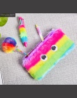 Rainbow piórnik zestaw wysokiej jakości pluszowe szkolne Bts upominkowy zestaw artykułów biurowych piórnik szkoła ładny ołówek B