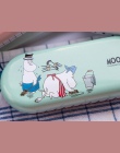 Q24 Kawaii Hippo kreskówki cyny etui na okulary pulpit pudełko do przechowywania szkolne materiały biurowe prezent szkolne mater