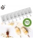 SJ 8 wnęka silikon silikonowy formy DIY formy kostki lodu formy ekspres do lodów deser formy taca z Popsicle gruby materiał