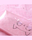 1 sztuk Kawaii ołówek Case Dot kota z tworzywa sztucznego prezent Estuches piórnik szkolny piórnik ołówek torba szkolne materiał
